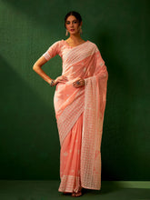 Womens Fashion Ethnic Peach Color Sarees-MLSHWSA1161PCH0ONE
